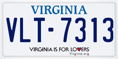 VA license plate VLT7313
