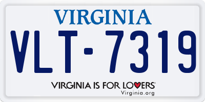 VA license plate VLT7319