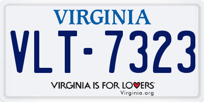 VA license plate VLT7323