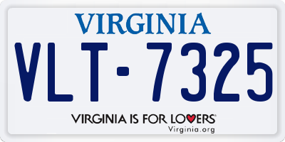 VA license plate VLT7325