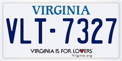 VA license plate VLT7327