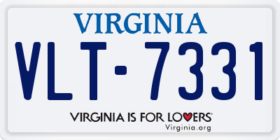 VA license plate VLT7331