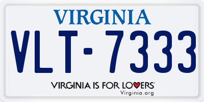 VA license plate VLT7333