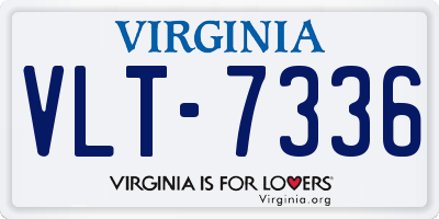 VA license plate VLT7336