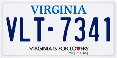 VA license plate VLT7341