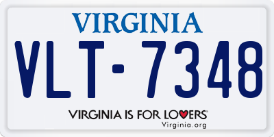 VA license plate VLT7348