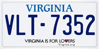VA license plate VLT7352