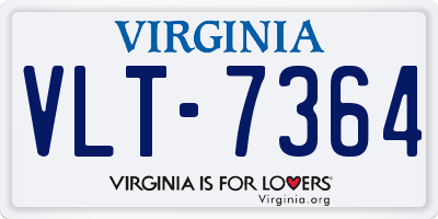 VA license plate VLT7364