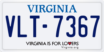 VA license plate VLT7367