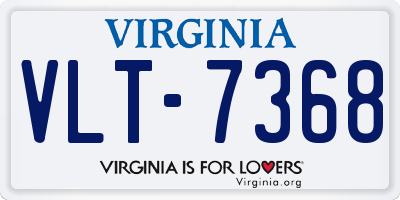 VA license plate VLT7368