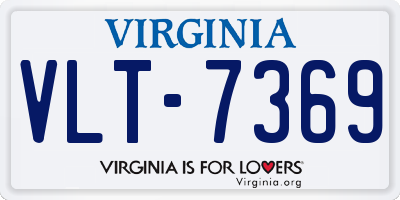 VA license plate VLT7369