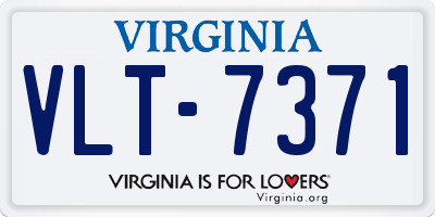 VA license plate VLT7371