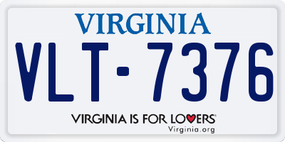 VA license plate VLT7376