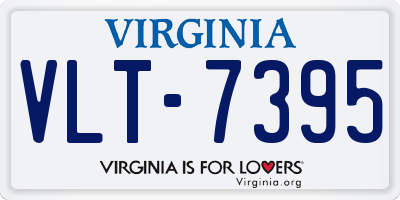 VA license plate VLT7395