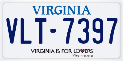 VA license plate VLT7397