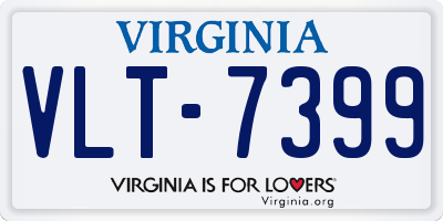 VA license plate VLT7399