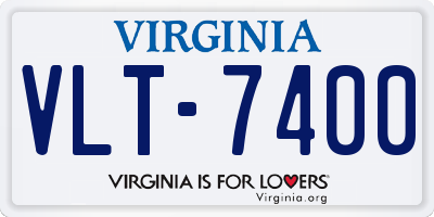 VA license plate VLT7400