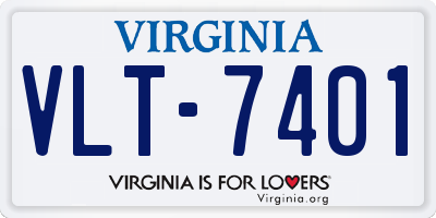 VA license plate VLT7401