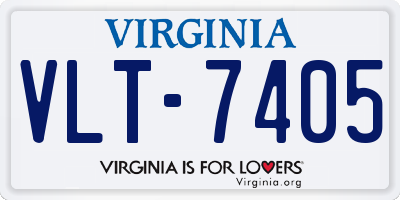 VA license plate VLT7405