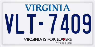 VA license plate VLT7409
