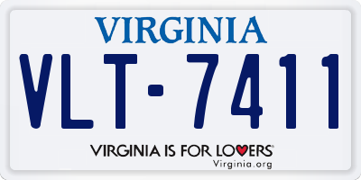 VA license plate VLT7411