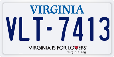 VA license plate VLT7413