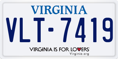 VA license plate VLT7419