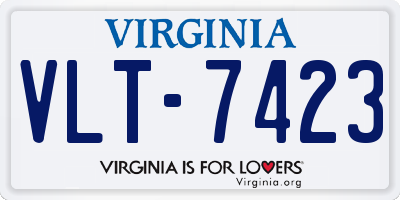VA license plate VLT7423