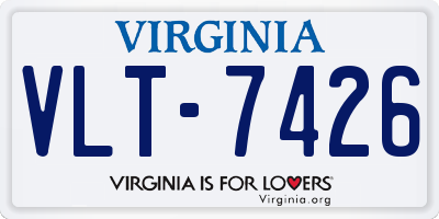 VA license plate VLT7426