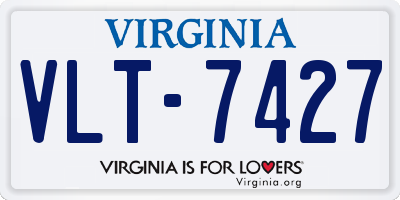 VA license plate VLT7427