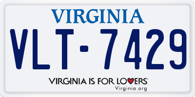 VA license plate VLT7429
