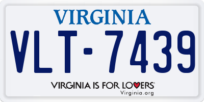 VA license plate VLT7439