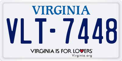 VA license plate VLT7448