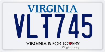 VA license plate VLT745