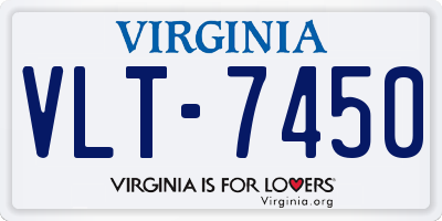 VA license plate VLT7450