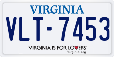 VA license plate VLT7453