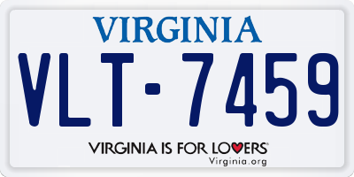 VA license plate VLT7459