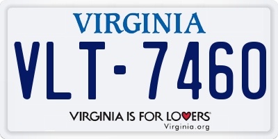 VA license plate VLT7460