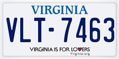 VA license plate VLT7463
