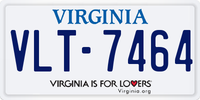 VA license plate VLT7464