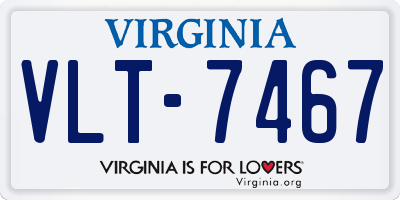 VA license plate VLT7467
