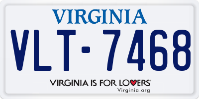VA license plate VLT7468