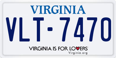 VA license plate VLT7470
