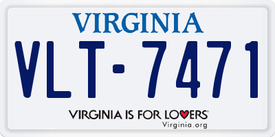 VA license plate VLT7471
