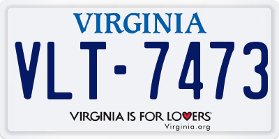 VA license plate VLT7473
