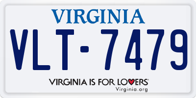 VA license plate VLT7479