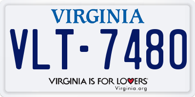 VA license plate VLT7480