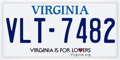 VA license plate VLT7482