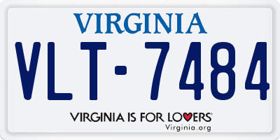 VA license plate VLT7484