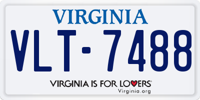VA license plate VLT7488
